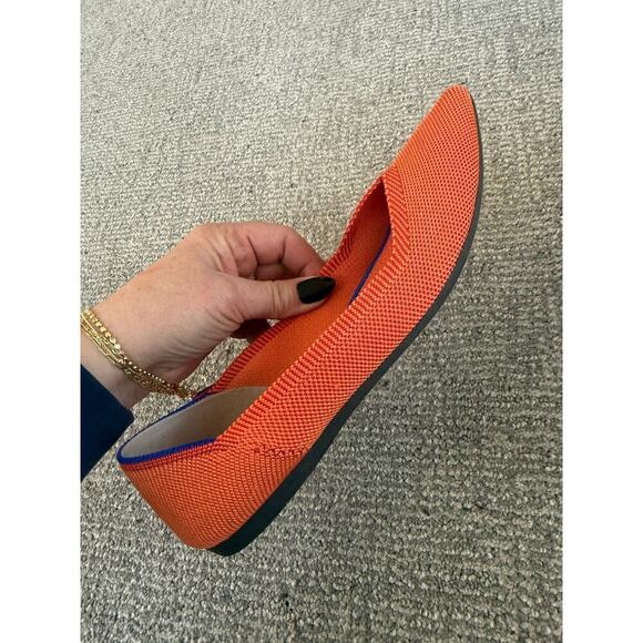 Rothy’s The Point persimmon orange womens flat shoe size 7 China (real) - Picture 2 of 8